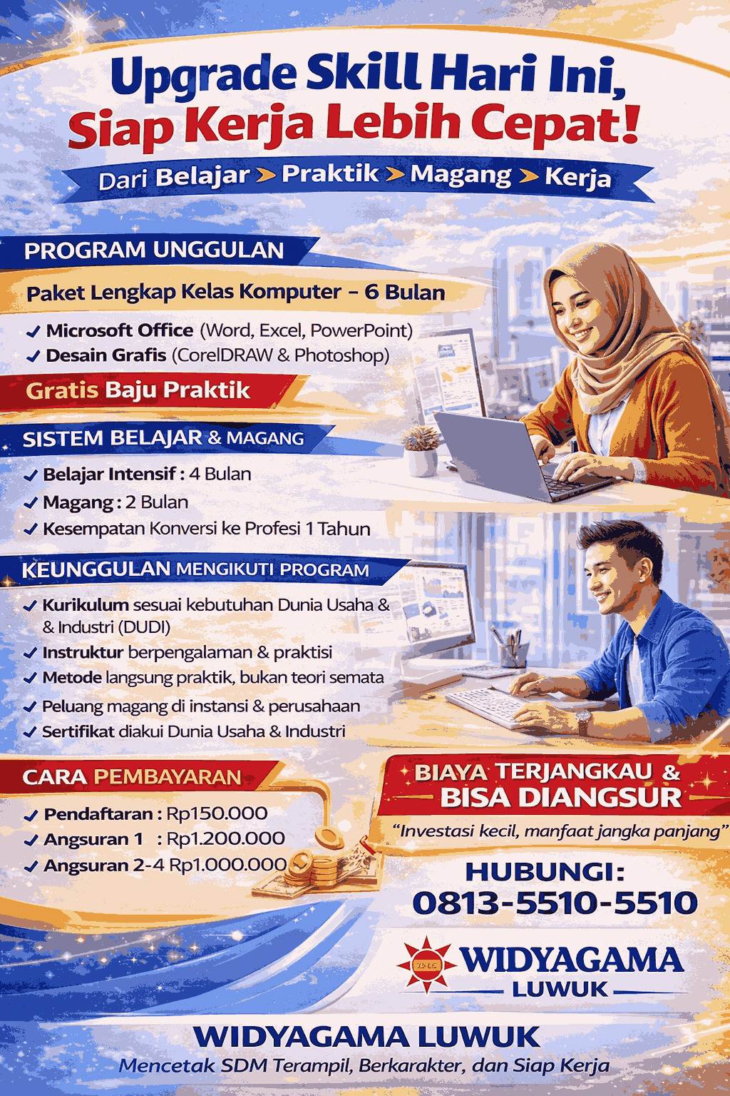 KELAS KOMPUTER 6 BULAN PEMAGANGAN